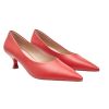 Picture of Faux Leather Kitten Heel Court Shoes