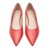 Picture of Faux Leather Kitten Heel Court Shoes