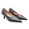 Picture of Faux Leather Kitten Heel Court Shoes