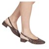 Picture of Faux Snakeskin Slingback Block Heel Pumps