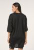 Picture of Capalle Oversized Fit V-Neck Mesh T-Shirt Dress