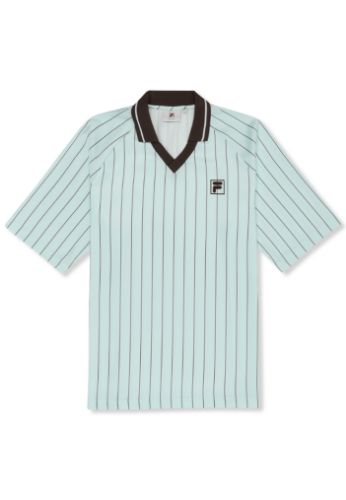 Picture of Coverciano Loose Fit Pinstripe Satin Shirt