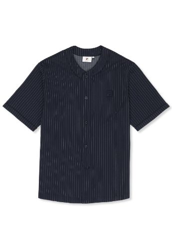 Picture of Lucca Relaxed Fit Pinstripe Baseball Shirt
