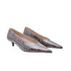 Picture of Kitten Heel Faux Snakeskin Court Shoes