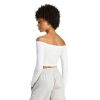Picture of Essentials Rib Off Shoulder Long Sleeve Top