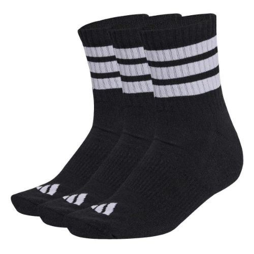Picture of 3 Stripes Cushioned Sportswear Mid Cut Socks 3 Pair Pack