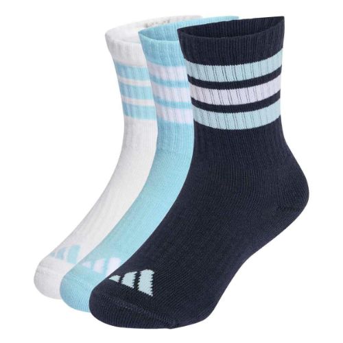 Picture of Kids 3-Stripes Crew Socks 3 Pair Pack