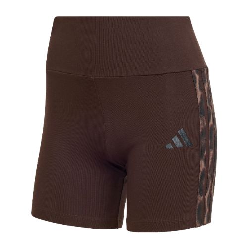 Picture of Seasonal Essentials Leopard Print Biker Shorts with 3-Stripes
