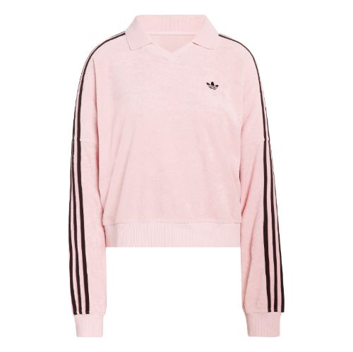 Picture of Terry Towel V Neck Long Sleeve Top