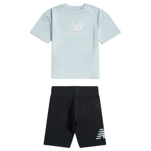 Picture of Girls Stacked Logo T-Shirt and Shorts Set
