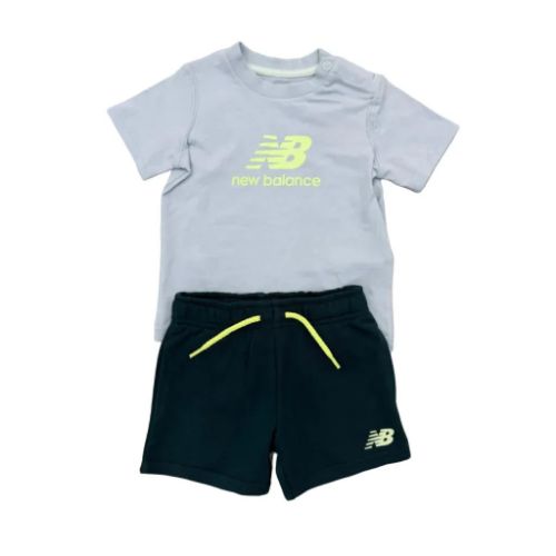 Picture of Boys Stacked Logo T-Shirt and Shorts Set