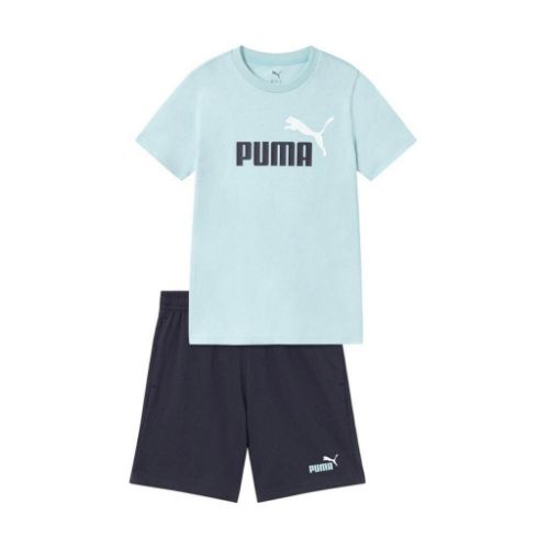 Picture of Boys Essentials 2 Colour No. 1 Logo T-Shirt and Shorts Set
