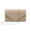 Picture of Lurex Fabric Envelope Flap Clutch Bag