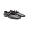Picture of Double Strap Faux Leather Ballerina Flats