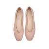 Picture of Faux Leather Square Toe Ballerina Flats