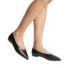 Picture of Faux Leather Pointed Toe Ballerina Flats