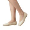Picture of Faux Leather Square Toe Ballerina Flats