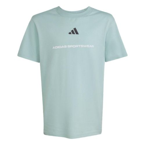 Picture of Boys adidas Slogan Single Jersey T-Shirt