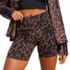 Picture of Seasonal Essentials Leopard Print Cycling Shorts with 3-Stripes