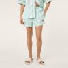 Picture of Fiesole Regular Pinstriped Satin  Shorts