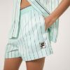 Picture of Fiesole Regular Pinstriped Satin  Shorts