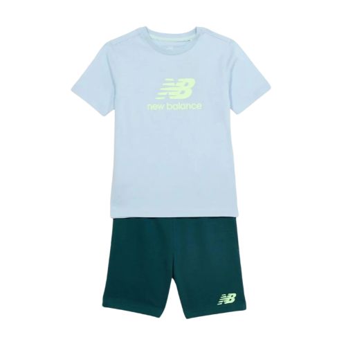 Picture of Boys Stacked Logo Graphic T-Shirt and Shorts Set