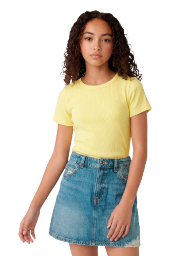 Picture of Girls Stretch Rib Crewneck T-Shirt