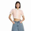 Picture of Adidas Originals Summer Glow Striped Cropped Polo