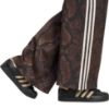 Picture of Satin Snake Print Wide Leg Track Joggers