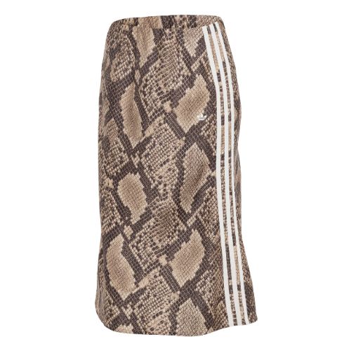 Picture of Snake Print Satin Skirt