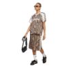 Picture of Snake Print Satin Skirt