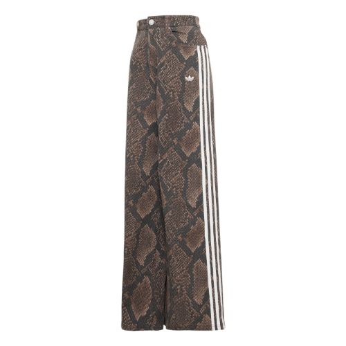 Picture of Snake Print Denim Loose Trousers