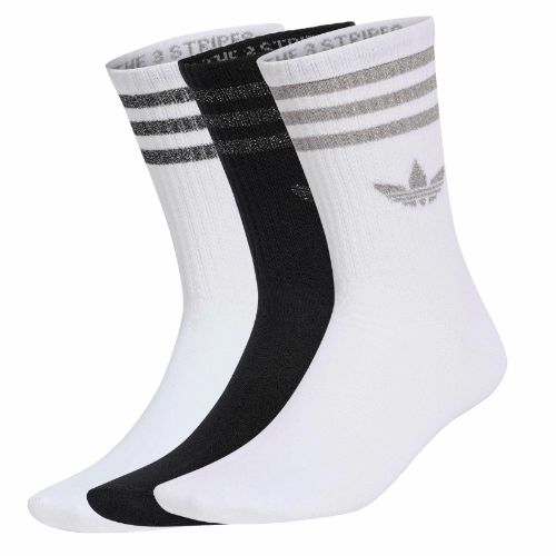 Picture of 3 Stripes Glitter Crew Socks 3 Pairs