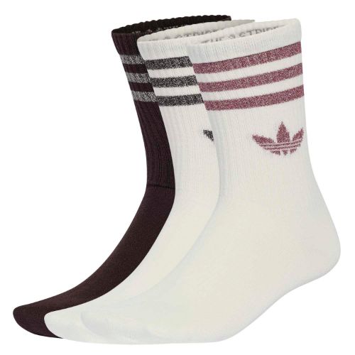 Picture of 3 Stripes Glitter Crew Socks 3 Pairs