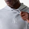 Picture of New York Yankees MLB League Essential Midi French Terry Grey Oversized Pullover Hoodie