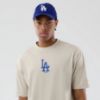 Picture of LA Dodgers MLB Food Graphic Cream Oversized T-Shirt