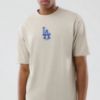 Picture of LA Dodgers MLB Food Graphic Cream Oversized T-Shirt
