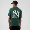 Picture of New York Yankees MLB Food Graphic Dark Green Oversized T-Shirt