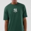 Picture of New York Yankees MLB Food Graphic Dark Green Oversized T-Shirt