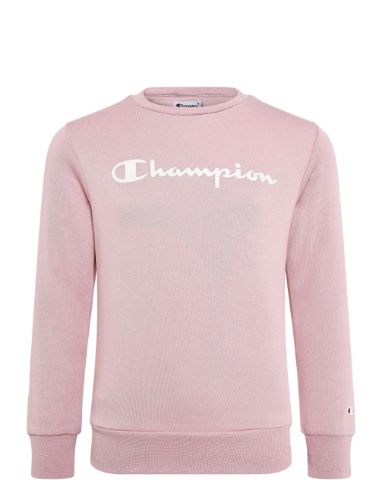 Picture of Girls Fleece Crewneck Sweatshirt Script Logo