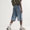 Picture of Firebird Adicolor Mid-Rise Straight Leg Denim Jorts