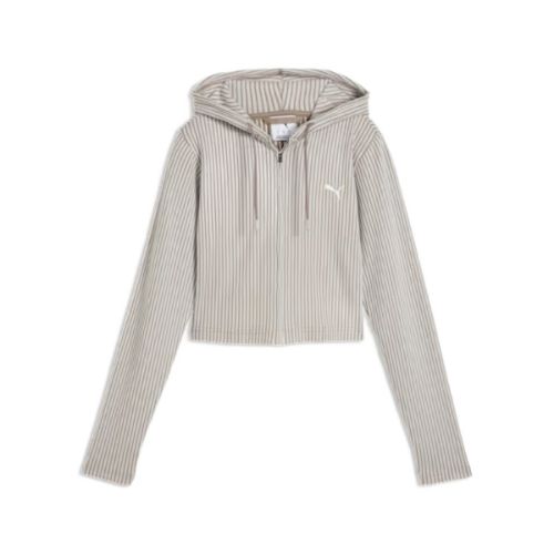 Picture of Essentials Ribbed Full-Zip Slim Hoodie Track Top