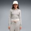 Picture of Essentials Ribbed Full-Zip Slim Hoodie Track Top