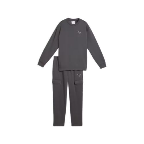 Picture of Boys Essentials Elevated Relaxed Crew and Cargo Pants Suit